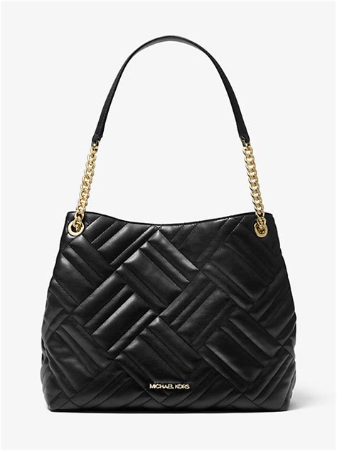 michael kors peyton tote|Peyton Large Quilted Belt Bag .